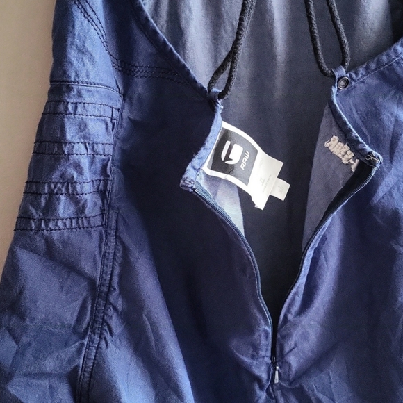 NWOT G-Star Raw Denim A-Line Chambray Nautical Halter Top - Picture 8 of 12